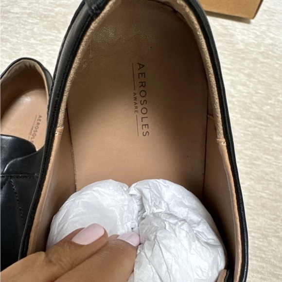 Aerosoles Women’s Shoes Black Leather New Size 8 - Picture 3 of 6